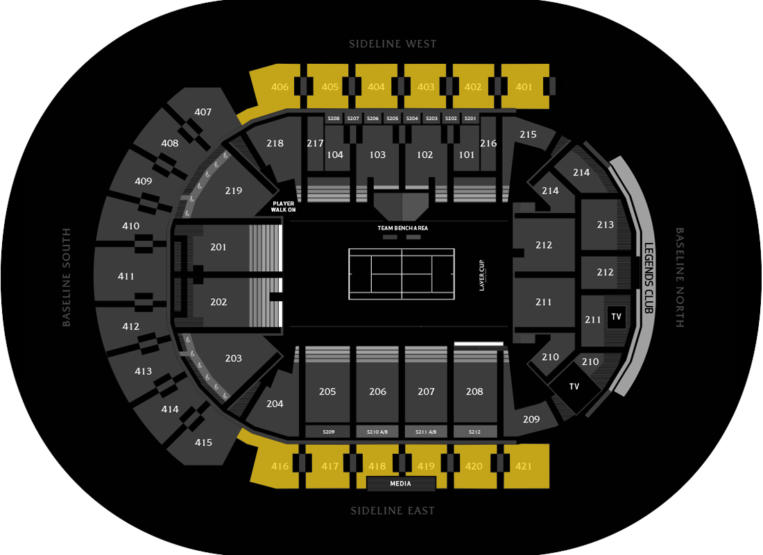 CAT.2-Side, Laver Cup Berlin Mercedes-Benz Arena Centre Court