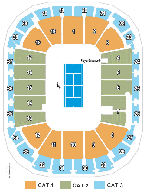 Margaret-Court Arena Seating Chart