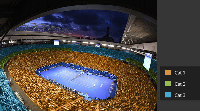 Rod-Laver Arena Seating Level