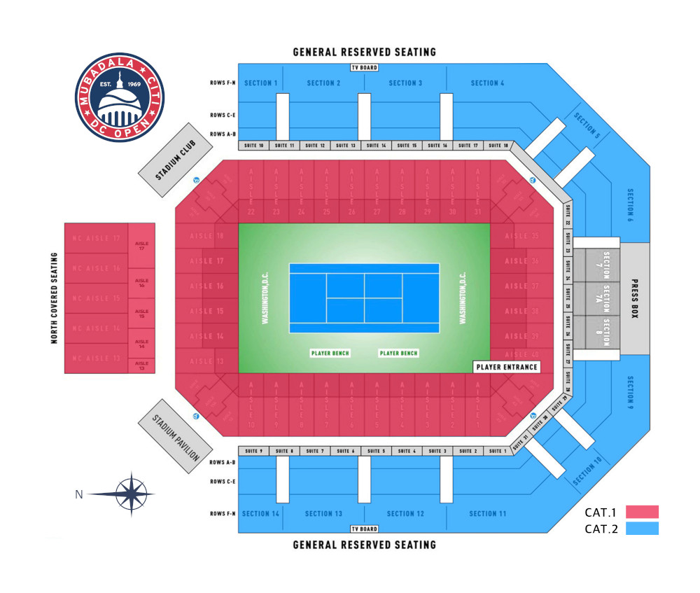 Rock Creek Park Tennis Center Stadium Court