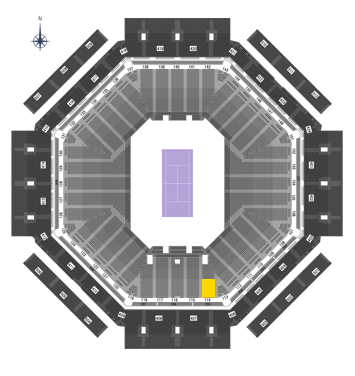 Stadium 1 Box Level-Section 114, Row S-Z