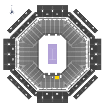 Stadium 1 Box Level-Section 115, Row H-M