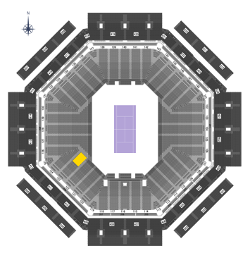 Stadium 1 Box Level-Section 123, Row G-M