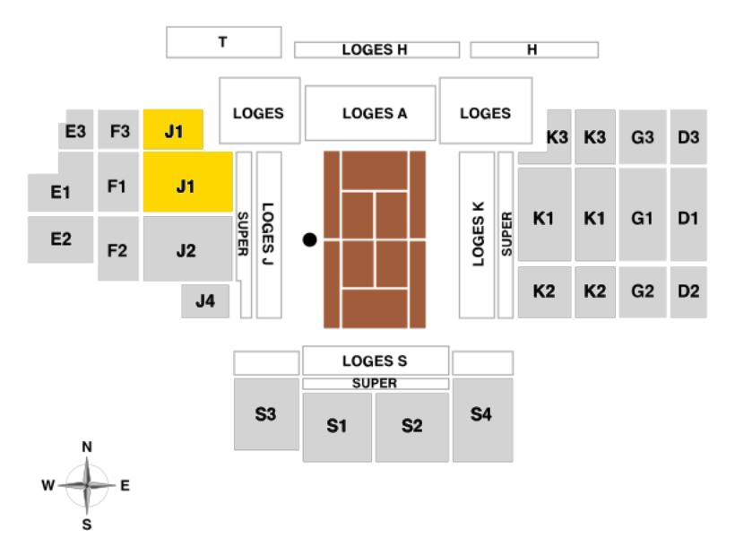 Court Rainier III CAT.1-Section J1