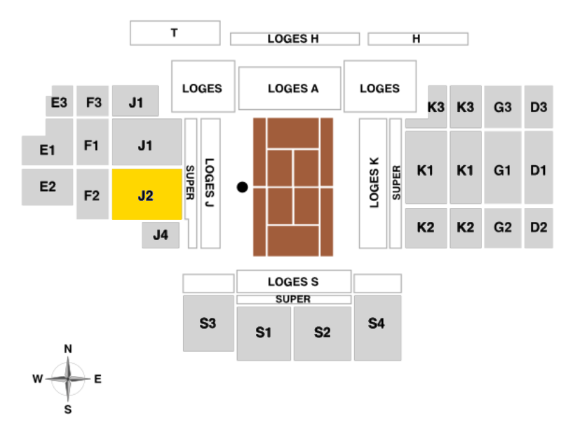 Court Rainier III CAT.1-Section J2