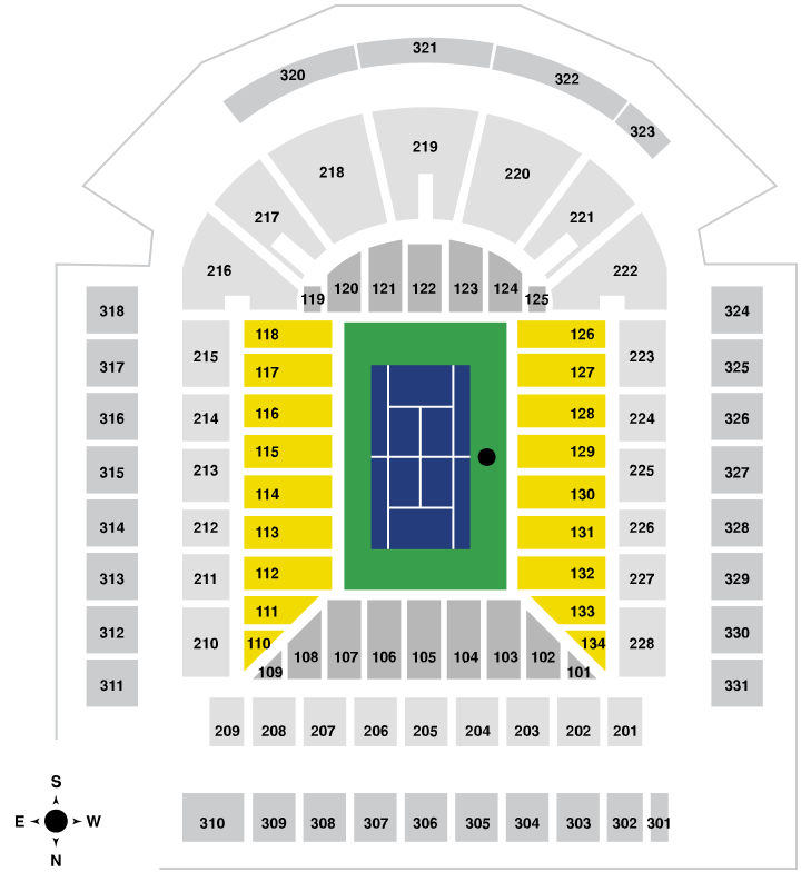 Stade IGA-Court Central Level 100-Side