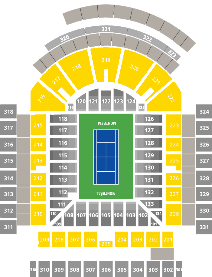 Stade IGA-Center Court Level 200-General