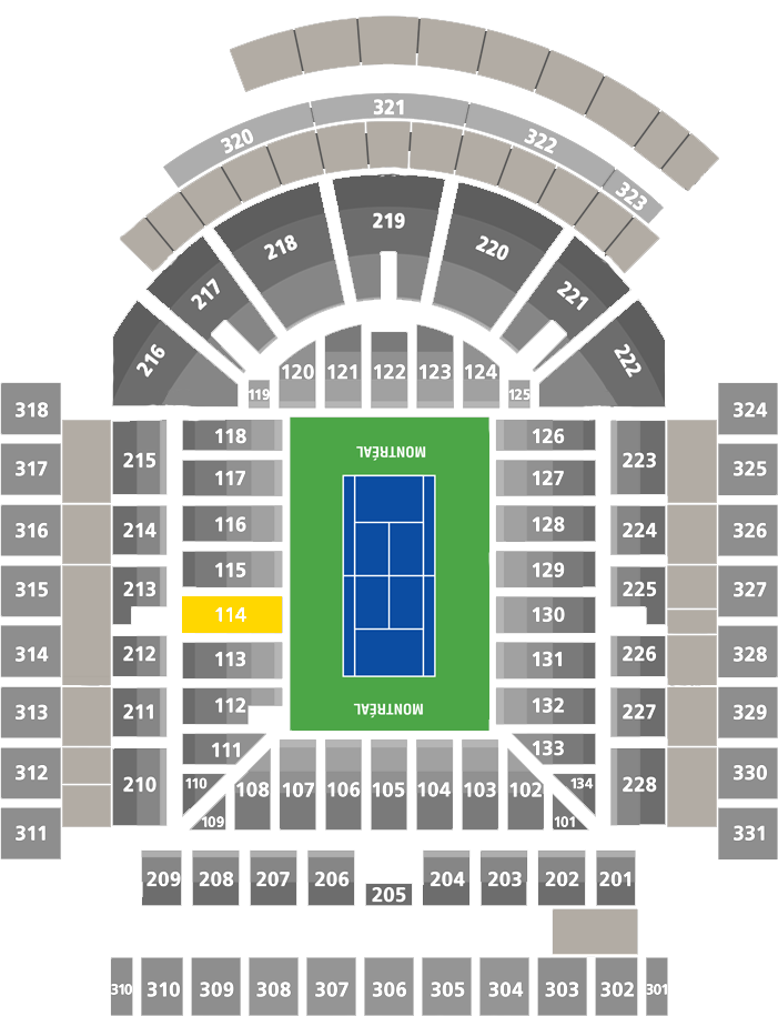 Stade IGA-Center Court Section 114