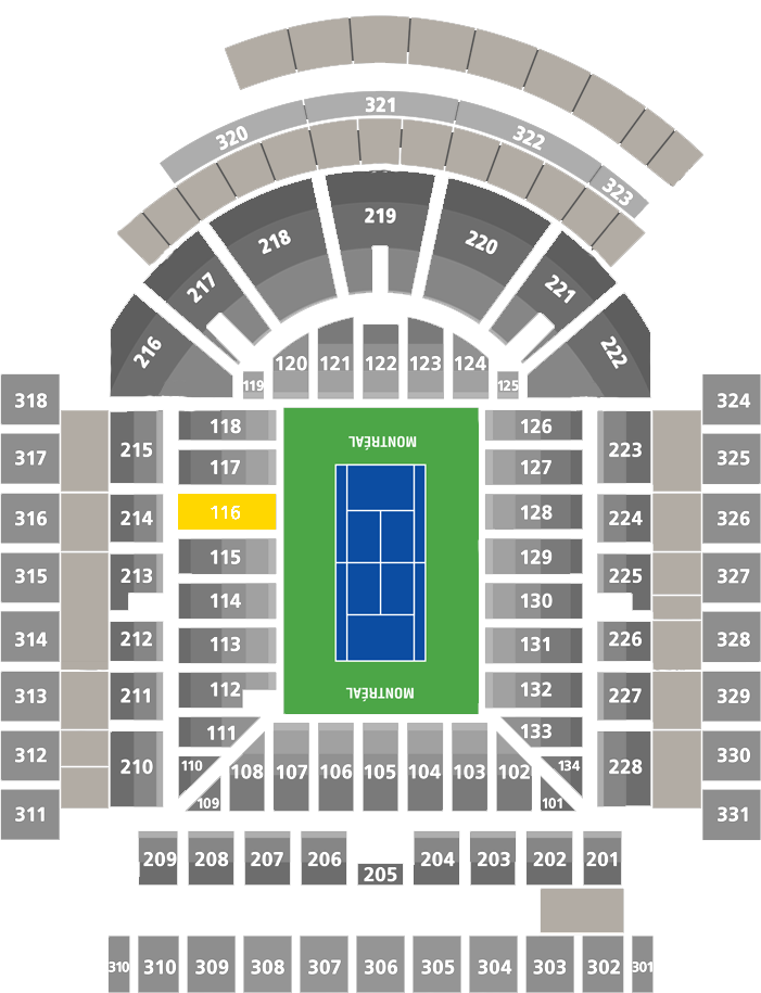 Stade IGA-Center Court Section 116