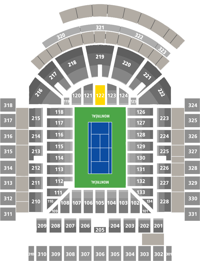 Stade IGA-Center Court Section 122