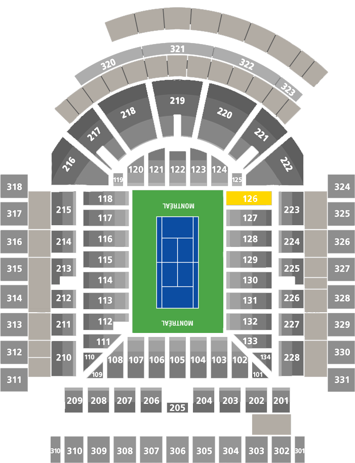 Stade IGA-Center Court Section 126