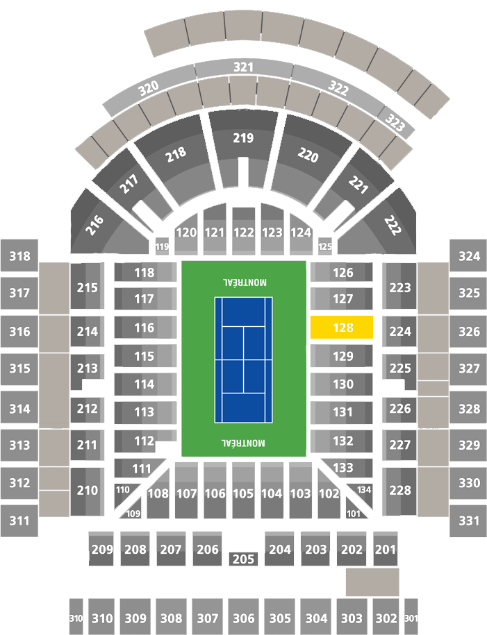 Stade IGA-Center Court Section 128