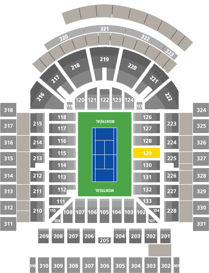 Stade IGA-Center Court Section 129