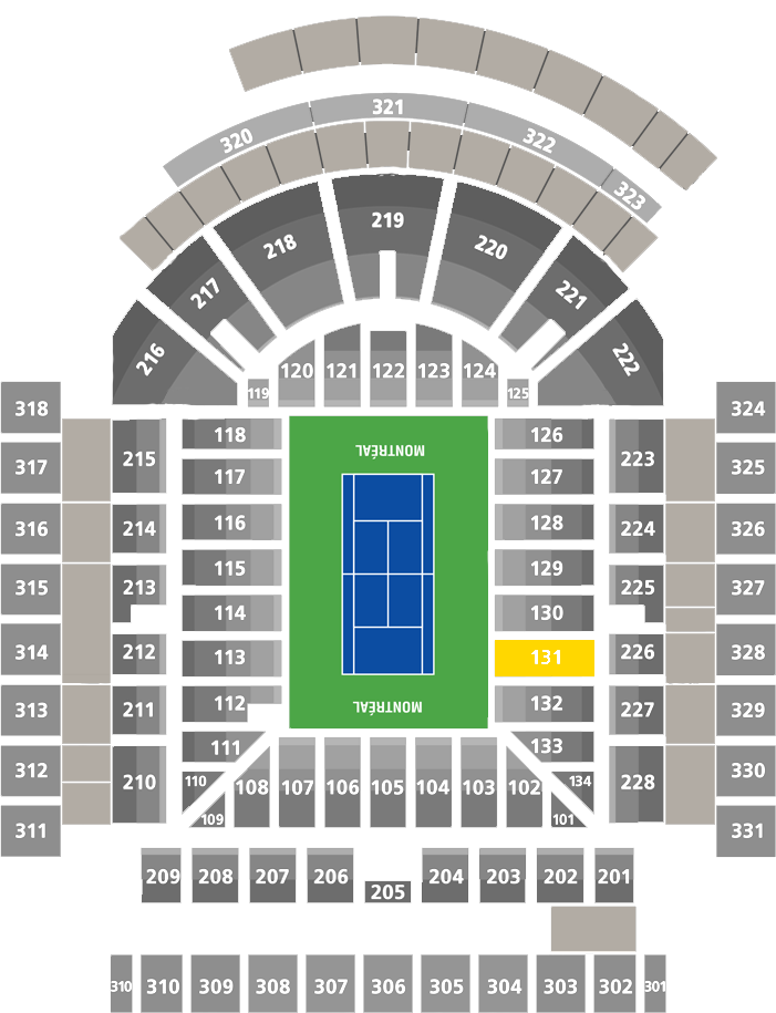 Stade IGA-Center Court Section 131