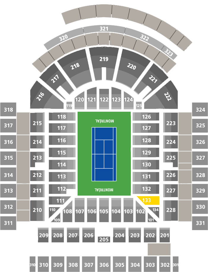 Stade IGA-Center Court Section 133