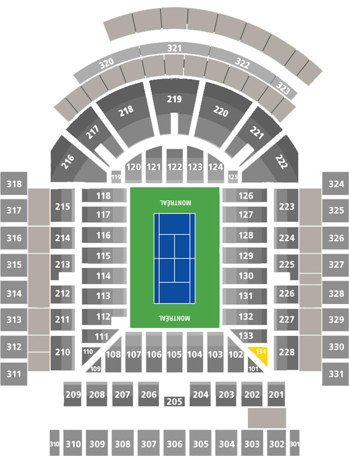 Stade IGA-Center Court Section 134