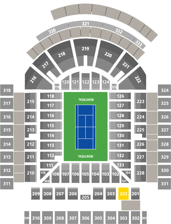 Stade IGA-Center Court Section 202