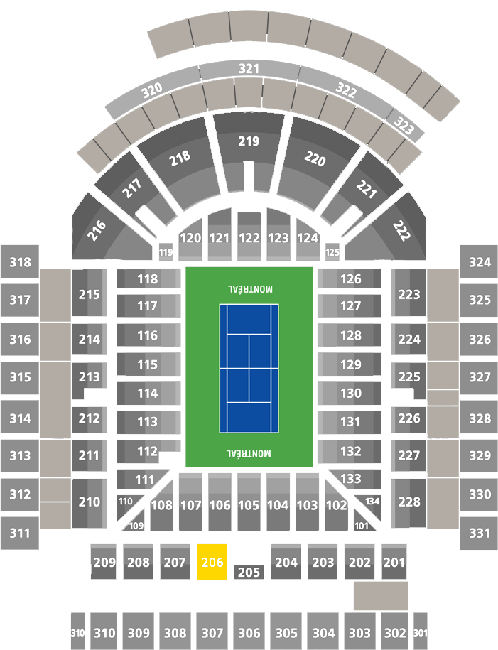Stade IGA-Court Central Section 206