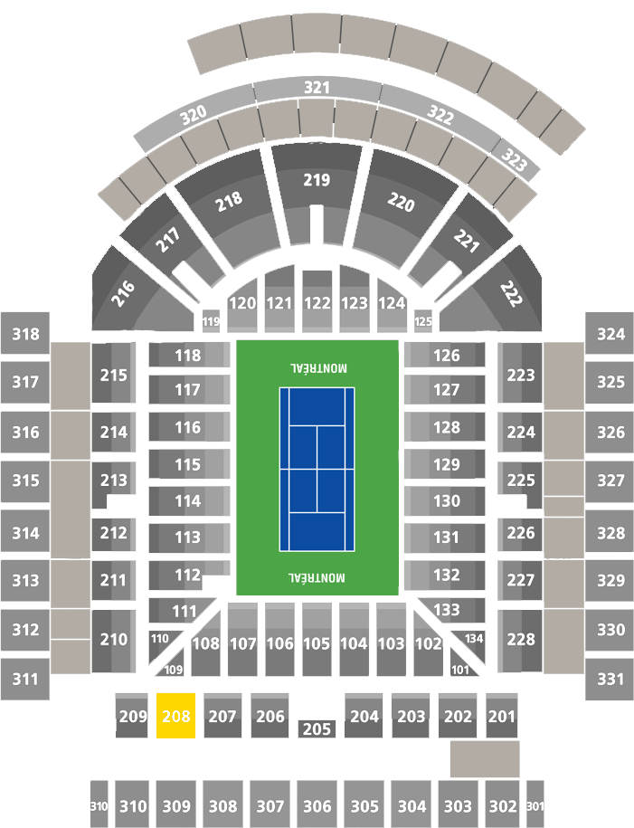 Stade IGA-Center Court Section 208