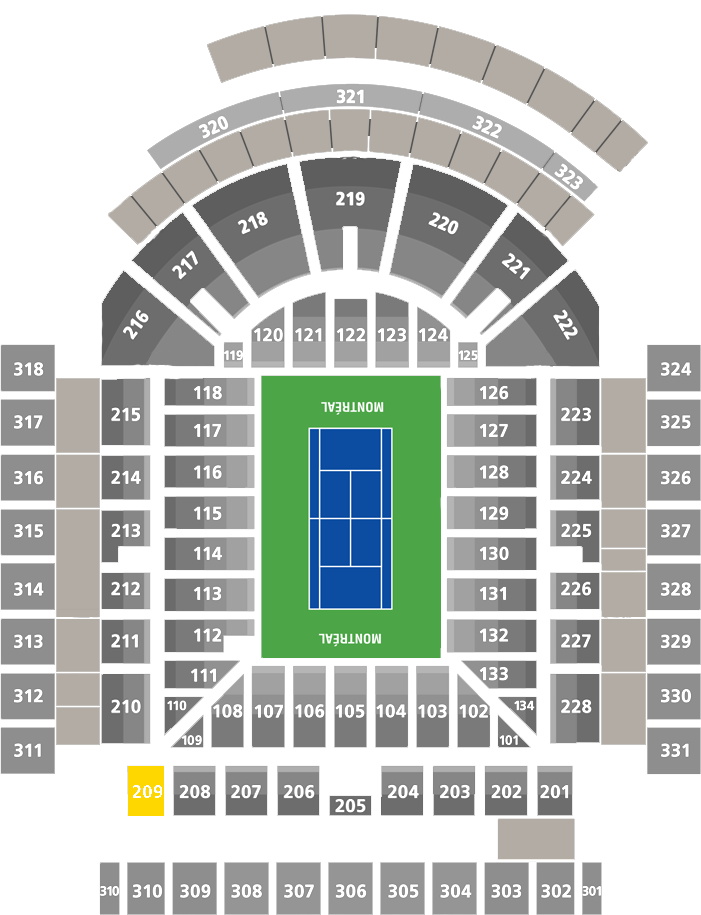 Stade IGA-Center Court Section 209