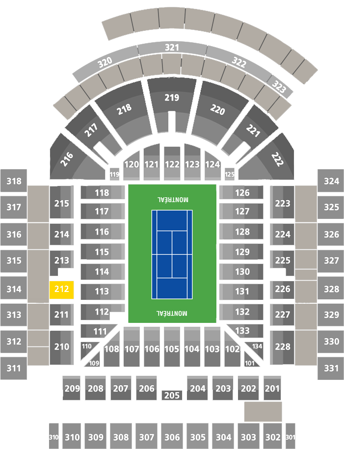 Stade IGA-Center Court Section 212