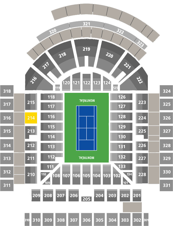 Stade IGA-Center Court Section 214