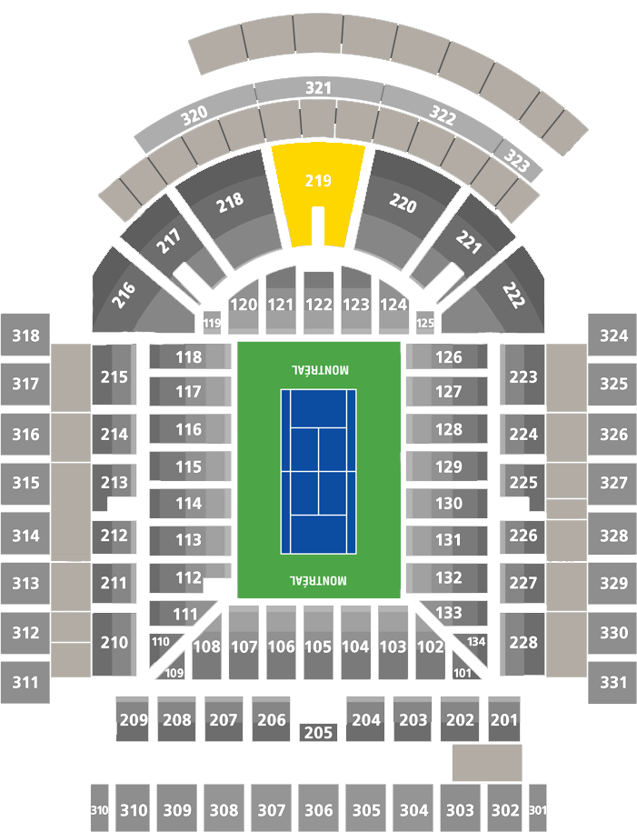 Stade IGA-Center Court Section 219