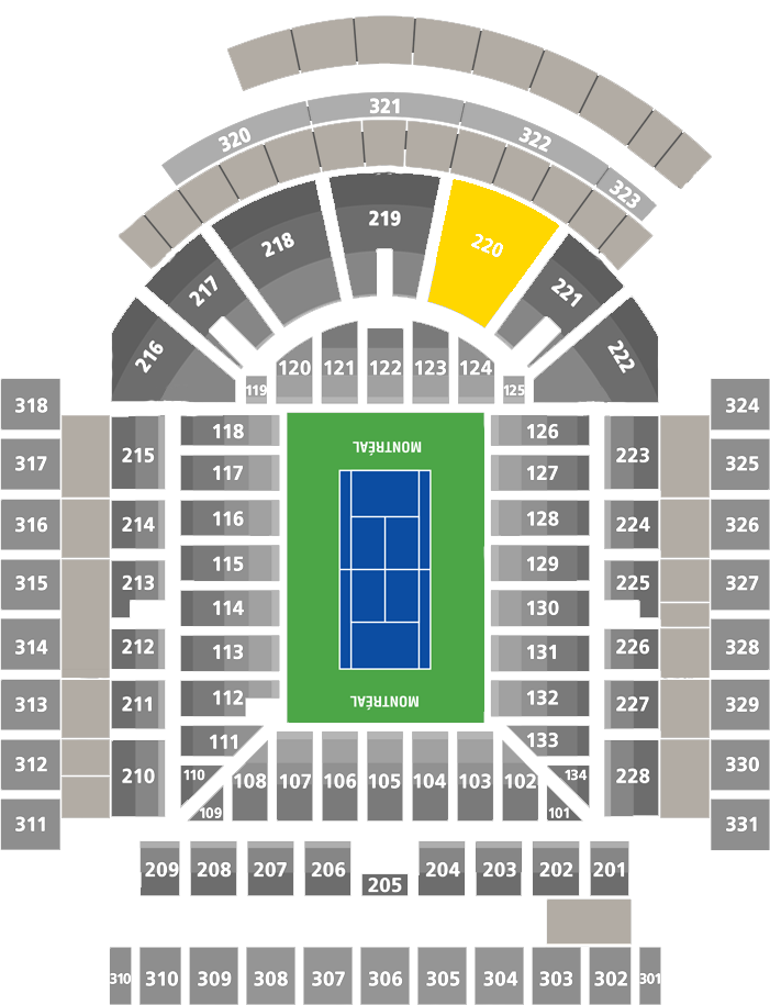 Stade IGA-Center Court Section 220