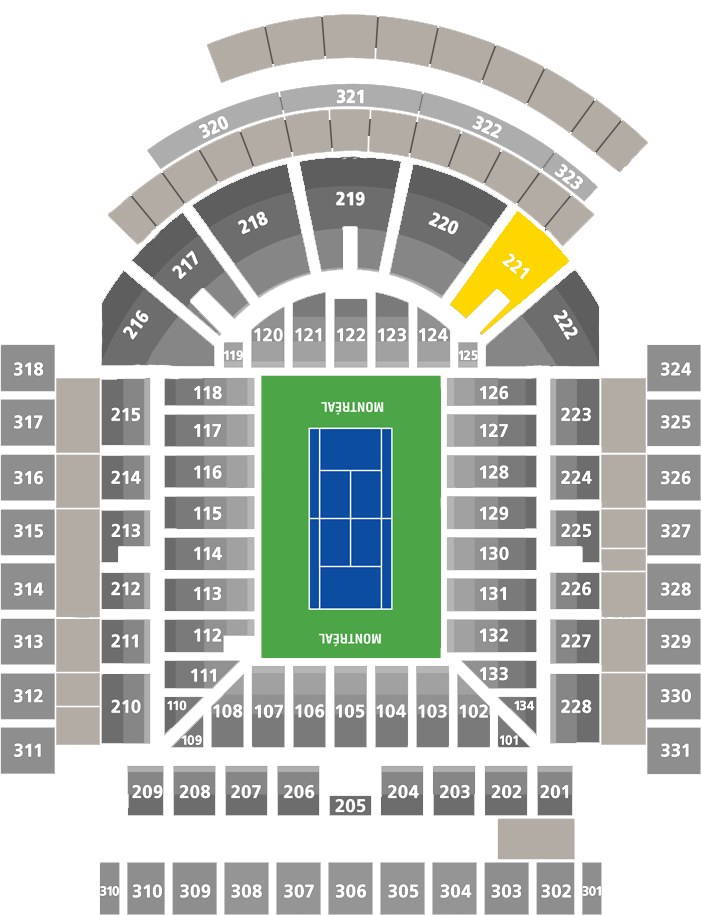 Stade IGA-Center Court Section 221