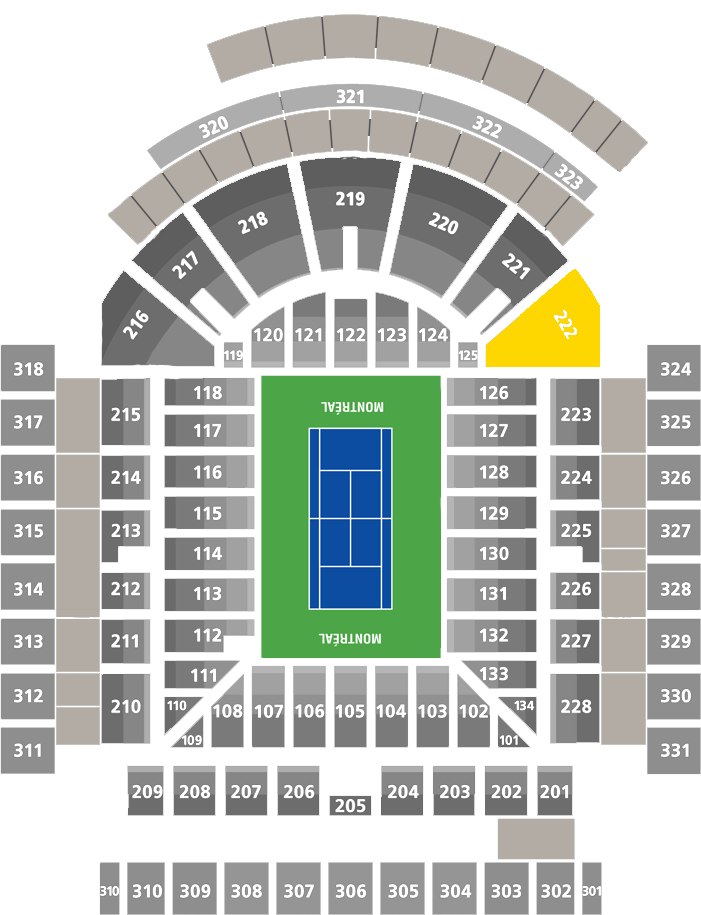 Stade IGA-Center Court Section 222