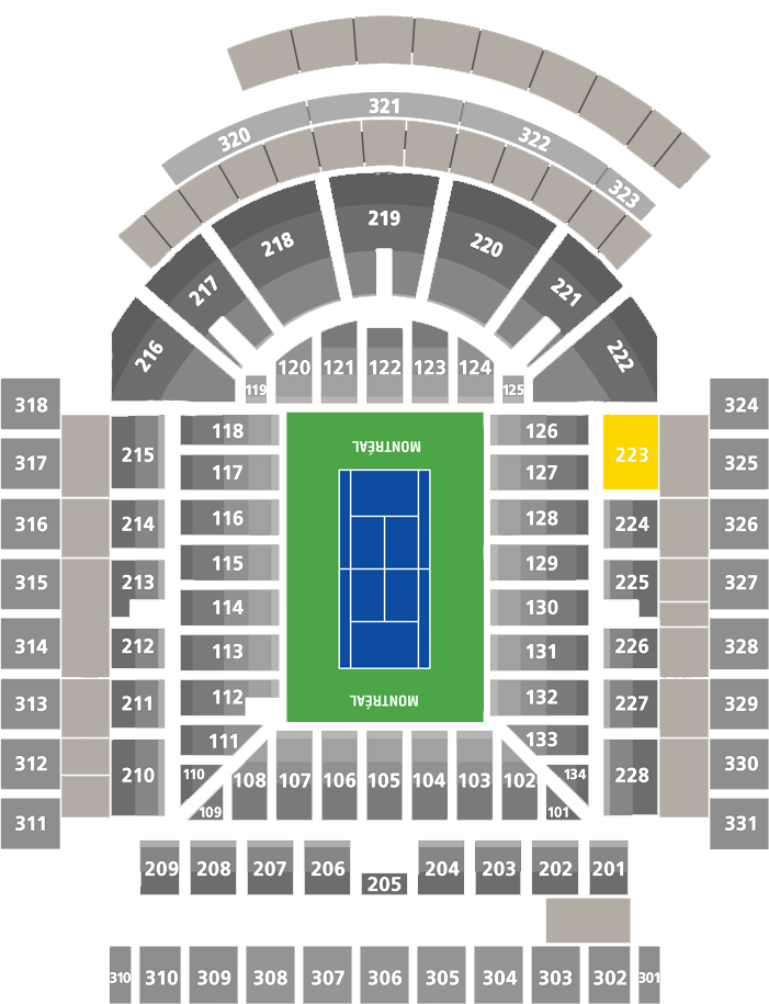 Stade IGA-Center Court Section 223