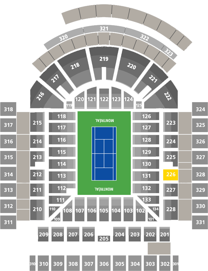 Stade IGA-Center Court Section 226