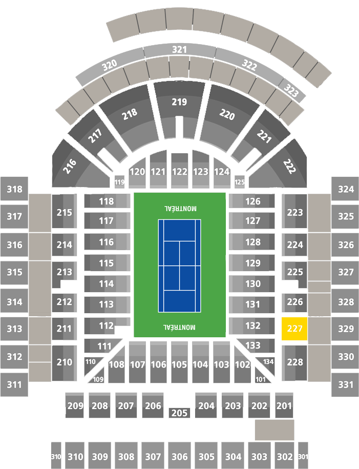 Stade IGA-Center Court Section 227