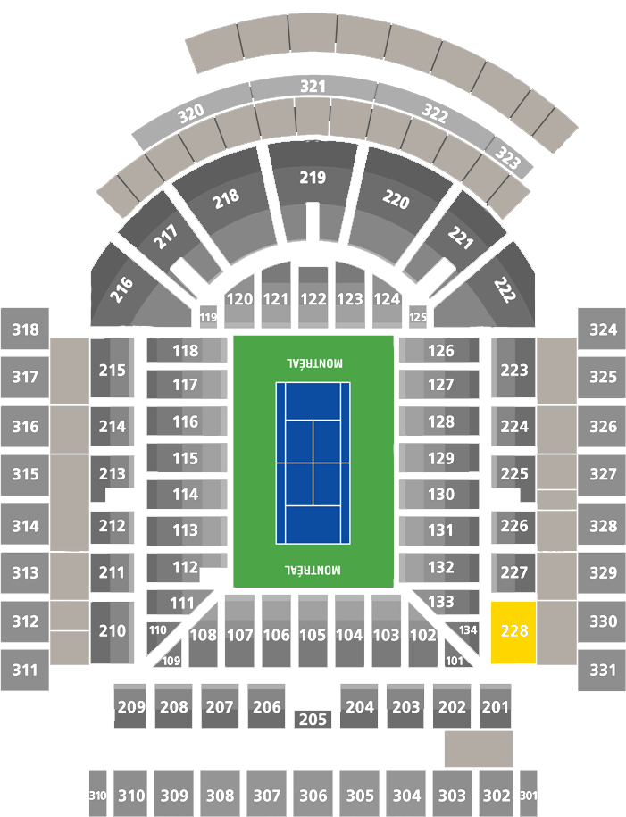 Stade IGA-Center Court Section 228