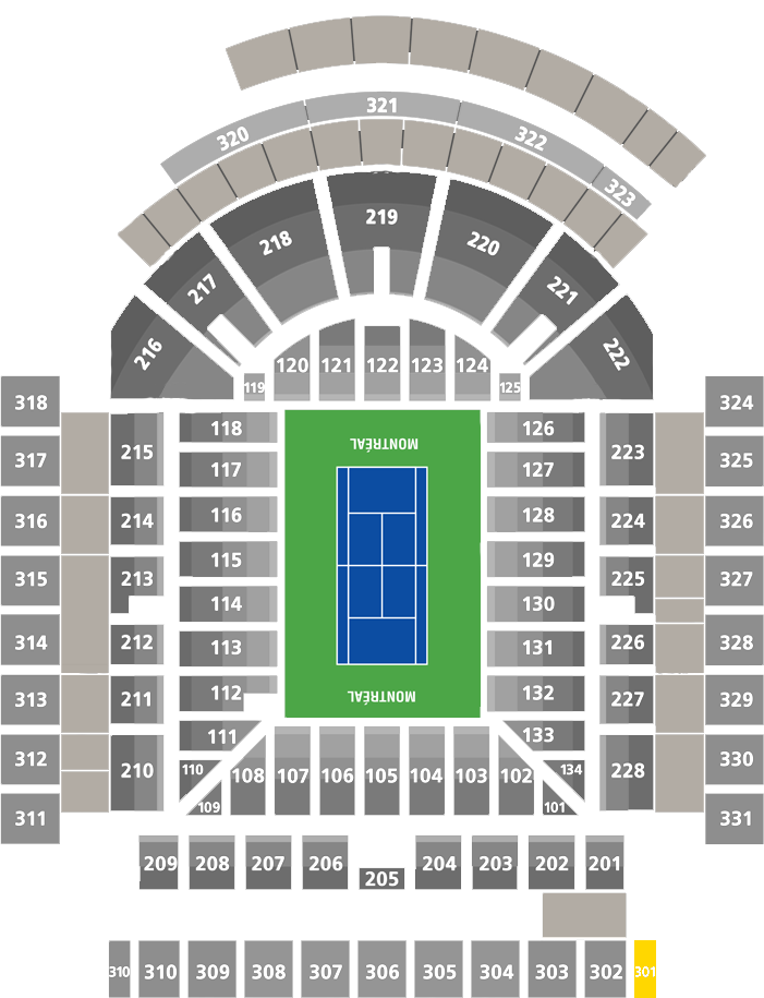 Stade IGA-Center Court Section 301