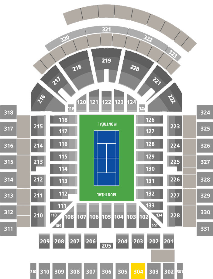 Stade IGA-Court Central Section 304