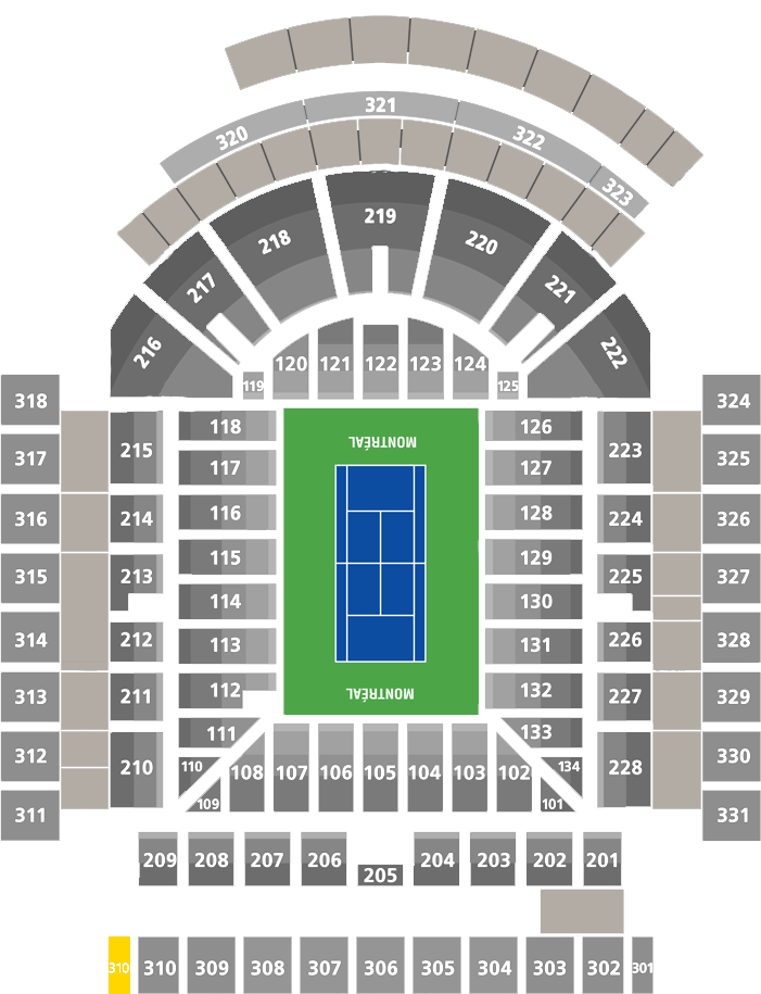 Stade IGA-Center Court Section 310