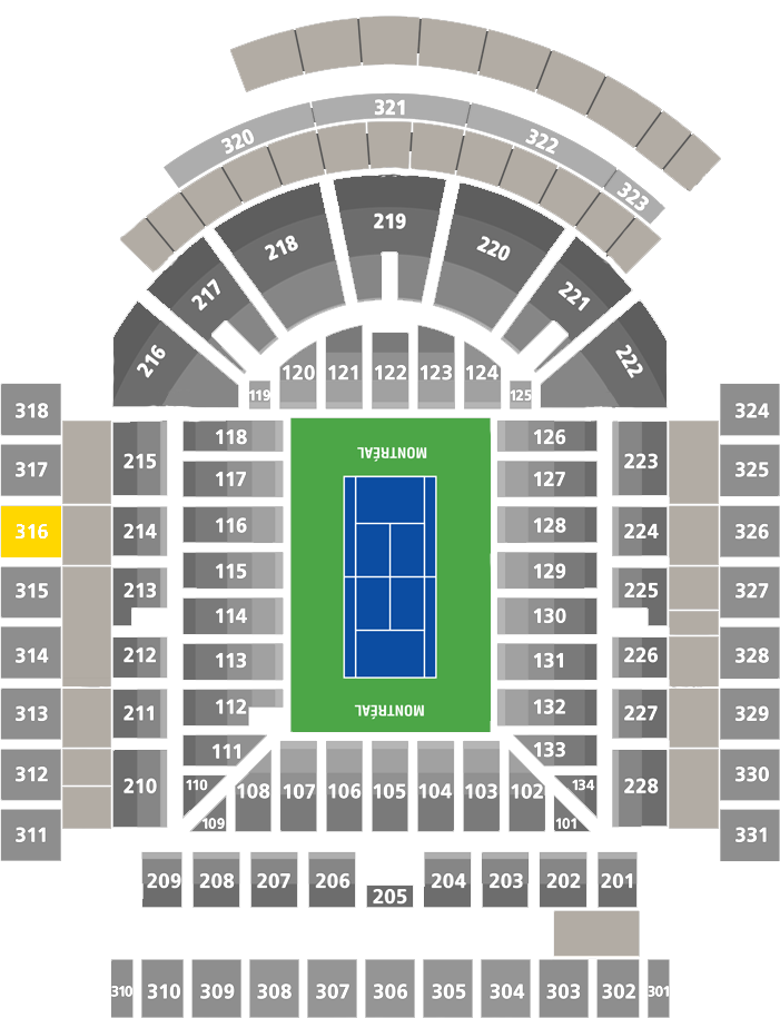 Stade IGA-Center Court Section 316