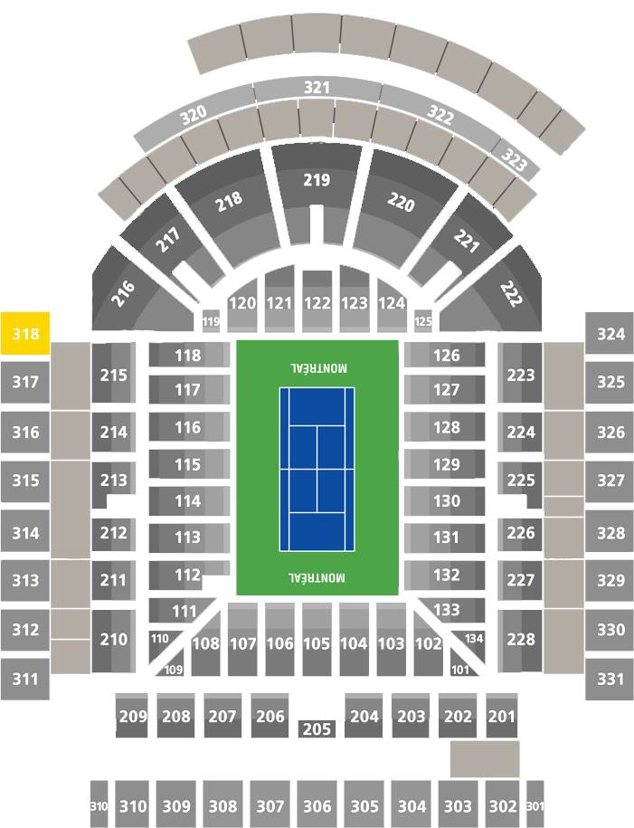 Stade IGA-Center Court Section 318