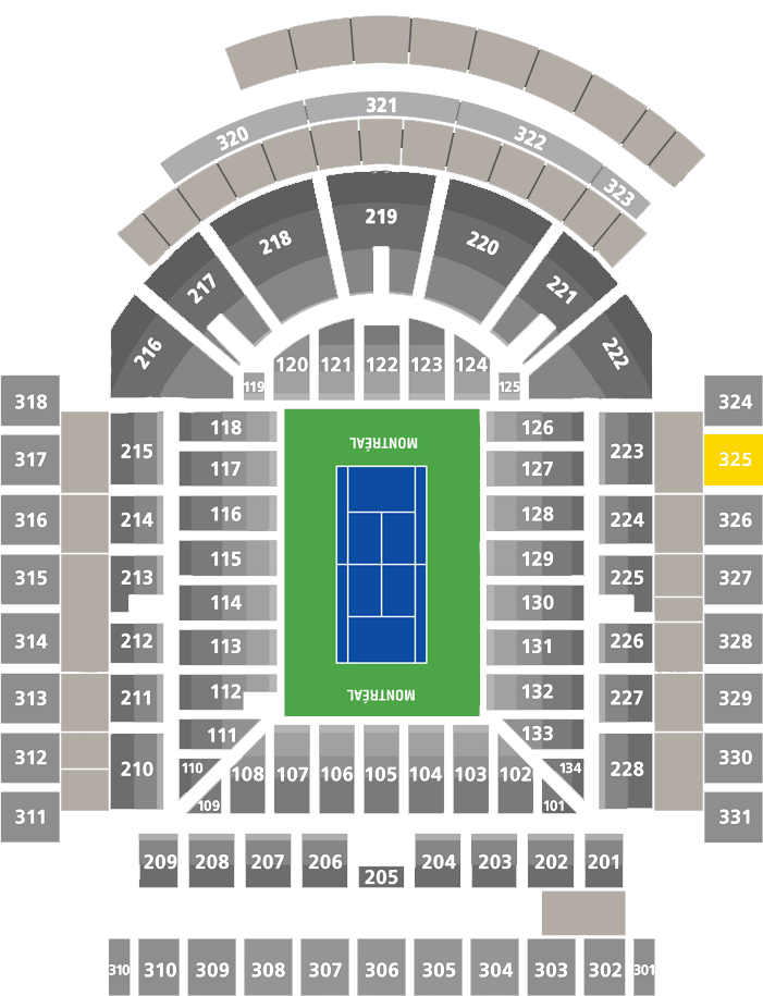 Stade IGA-Court Central Section 325