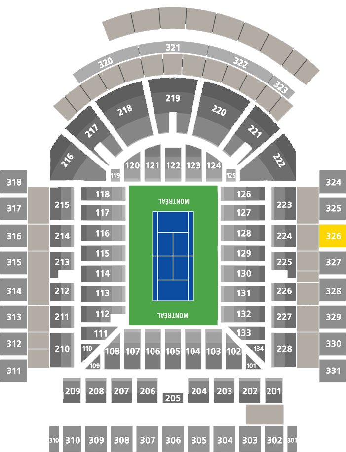 Stade IGA-Court Central Section 326