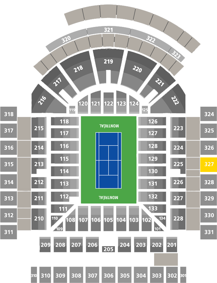 Stade IGA-Center Court Section 327