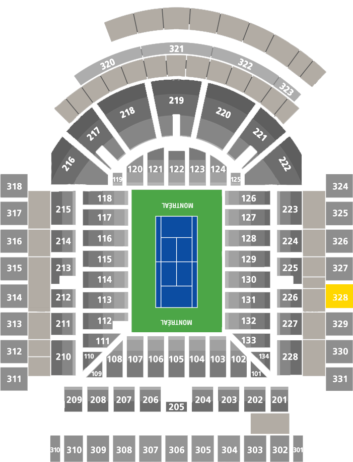 Stade IGA-Center Court Section 328