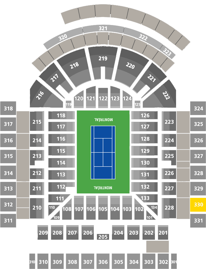 Stade IGA-Center Court Section 330