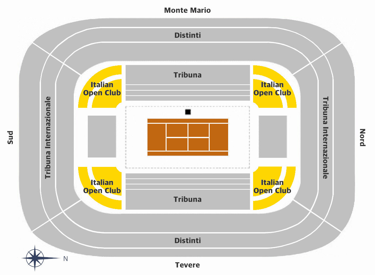 Campo Centrale CAT.1-Tribuna-Italian Open Club