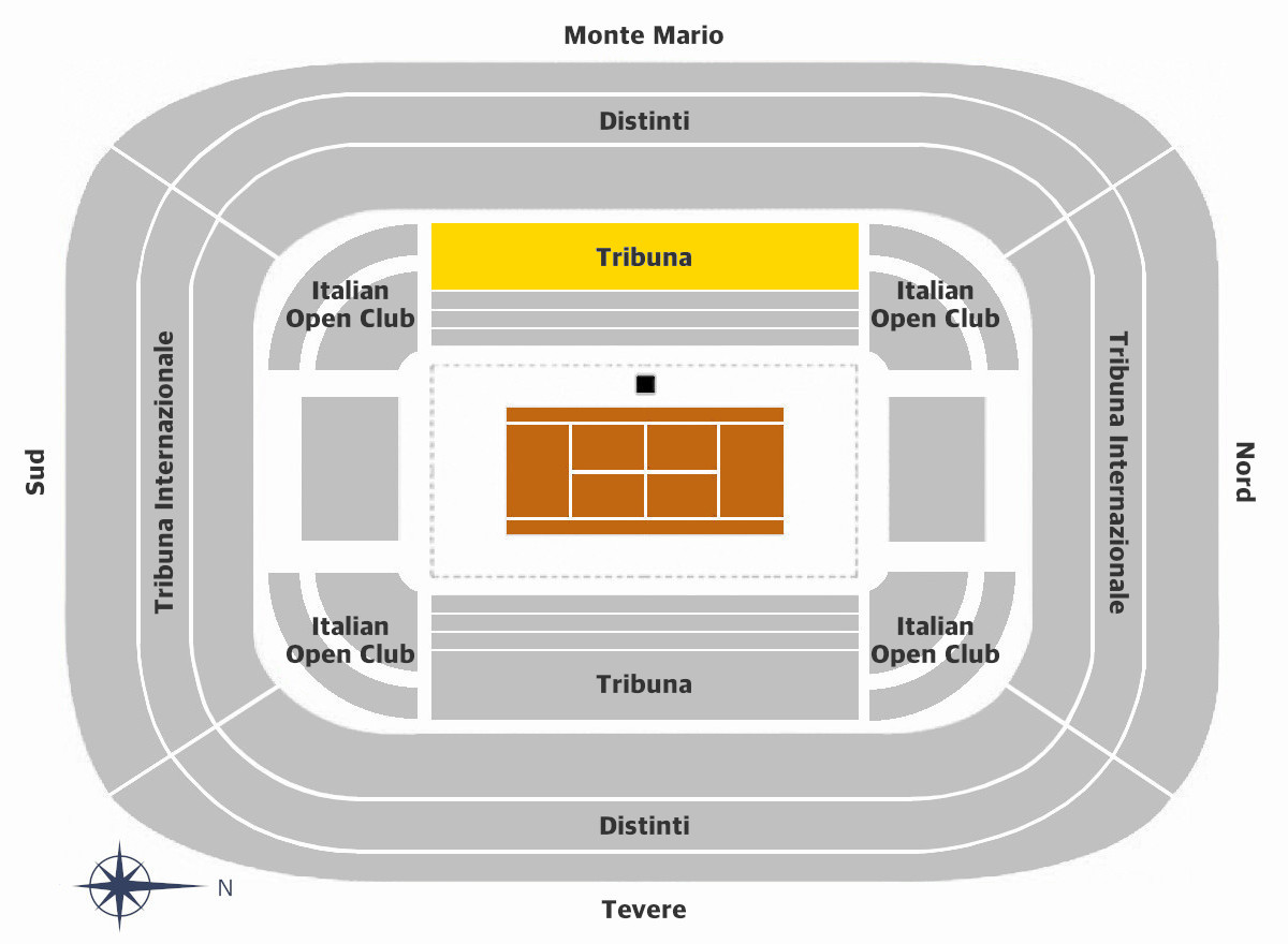 Campo Centrale CAT.1-Tribuna-Monte Mario