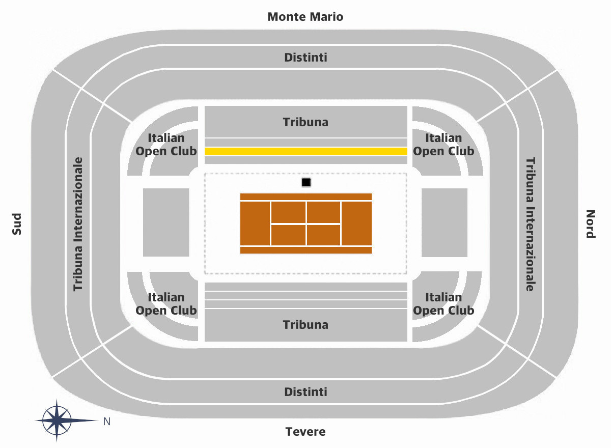 Campo Centrale CAT.1-Tribuna-Monte Mario TOP