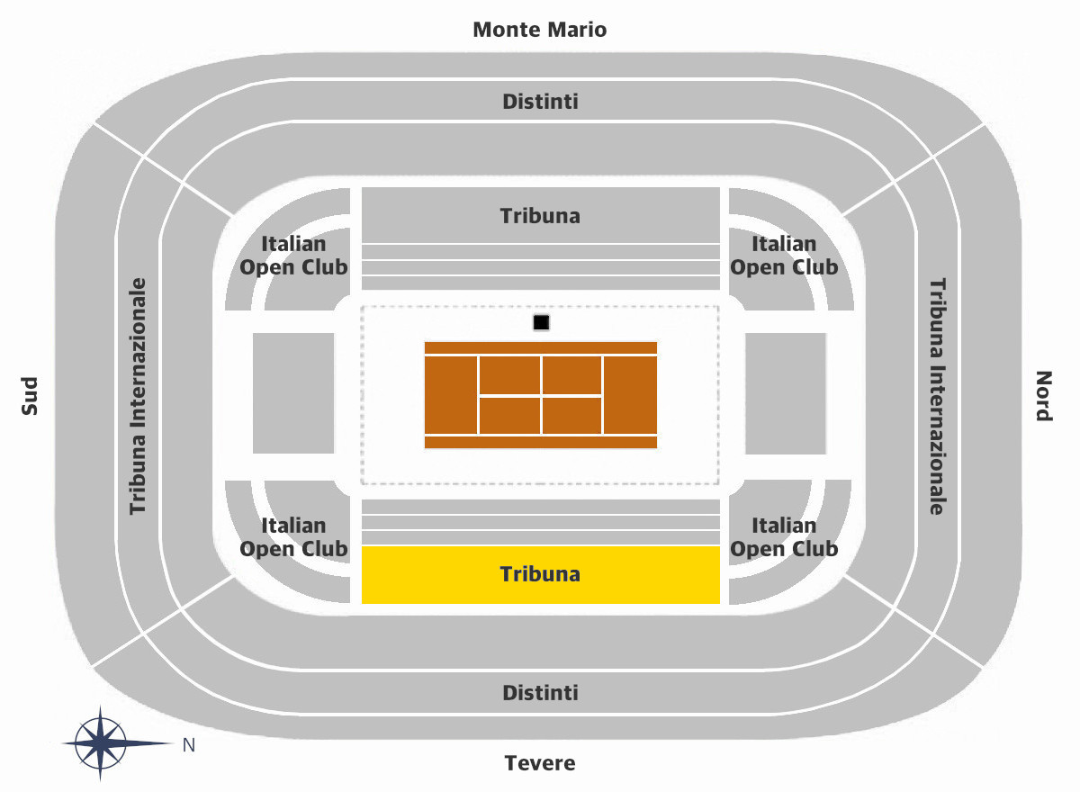 Campo Centrale CAT.1-Tribuna-Tevere