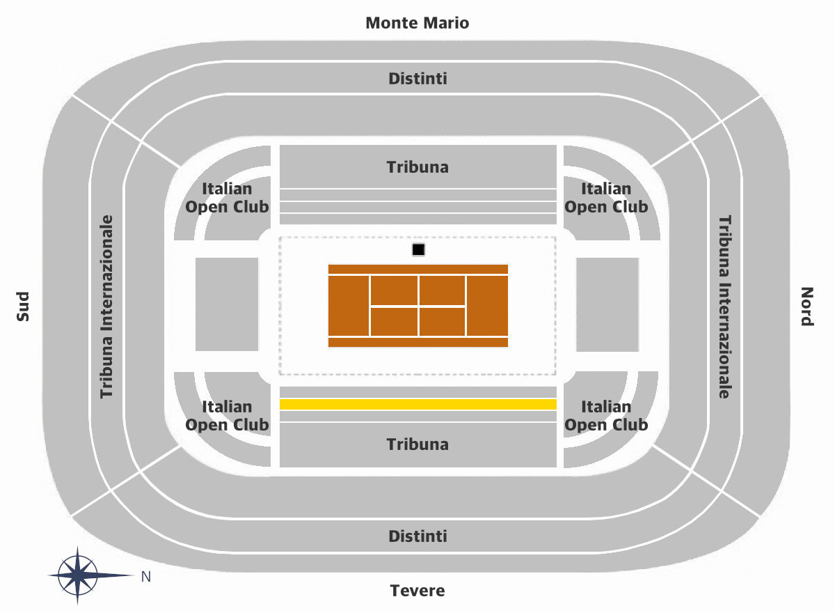Campo Centrale CAT.1-Tribuna-Tevere TOP