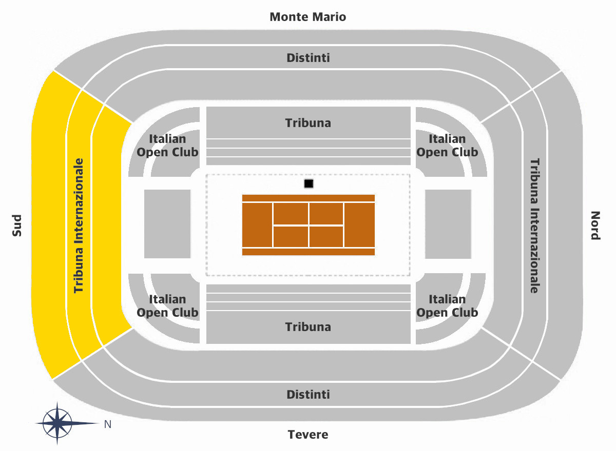 Campo Centrale CAT.2-Tribuna-Internazionale Sud